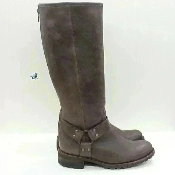 LL Bean Women's Brown Leather Rustic Harness Riding Boots Size US 6 M - Picture 8 of 12